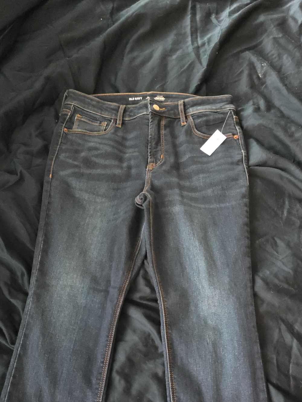 Old Navy Dark Wash Super Skinny Jeans, Warm - Women's 12 Petite